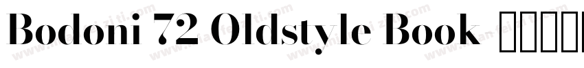 Bodoni 72 Oldstyle Book字体转换